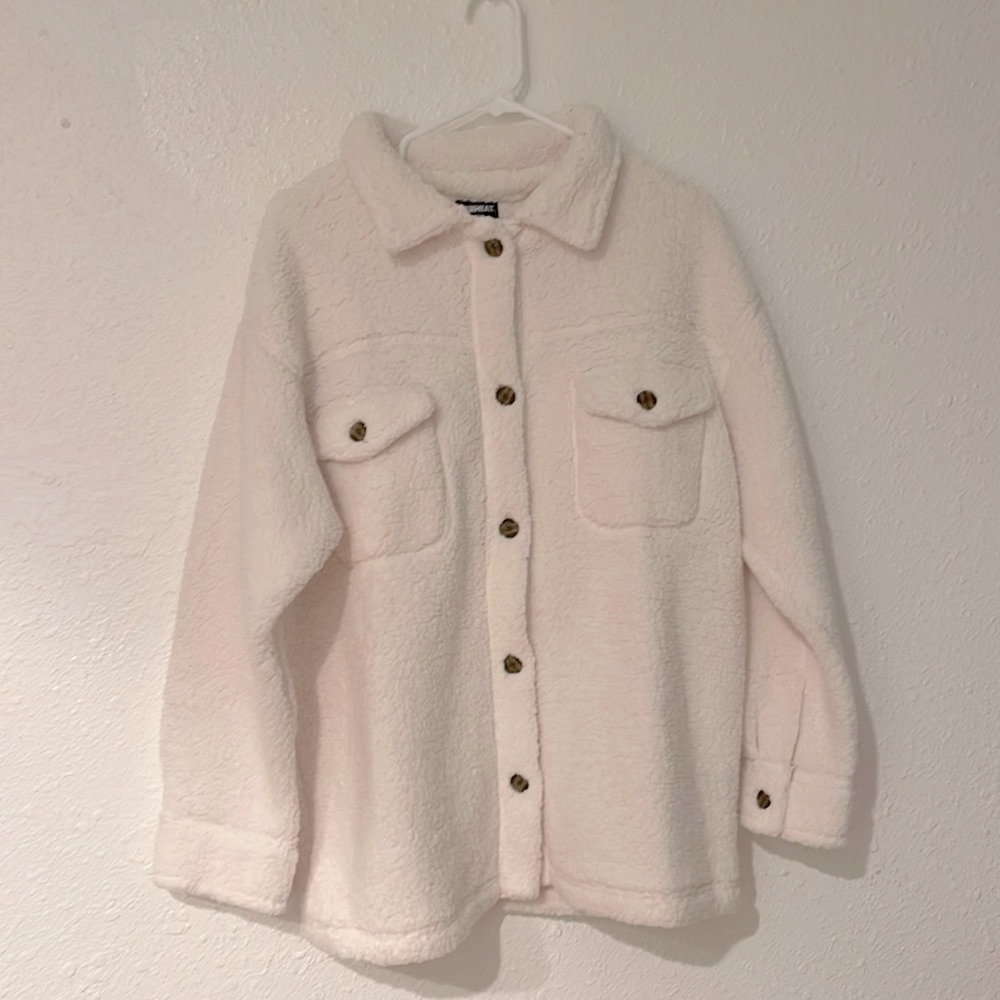 White Fleece/Teddy Shacket